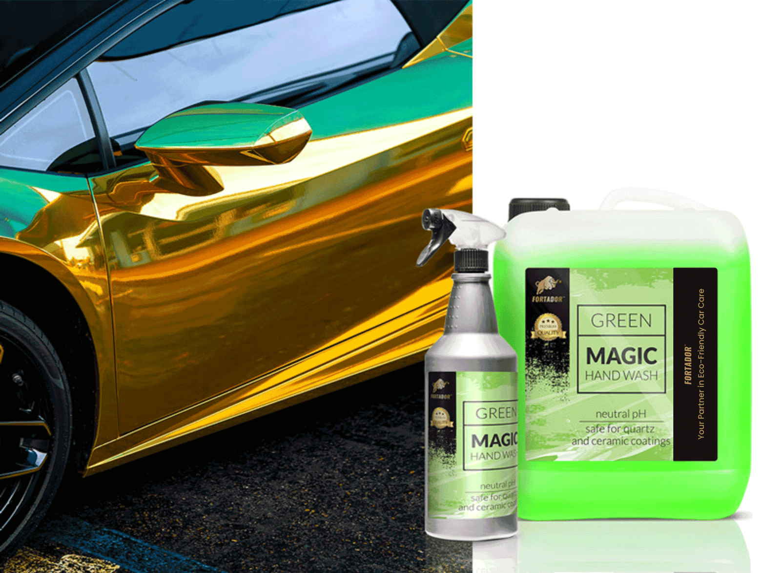 Fortador Green Magic Wash and Wax with Ceramic Coating